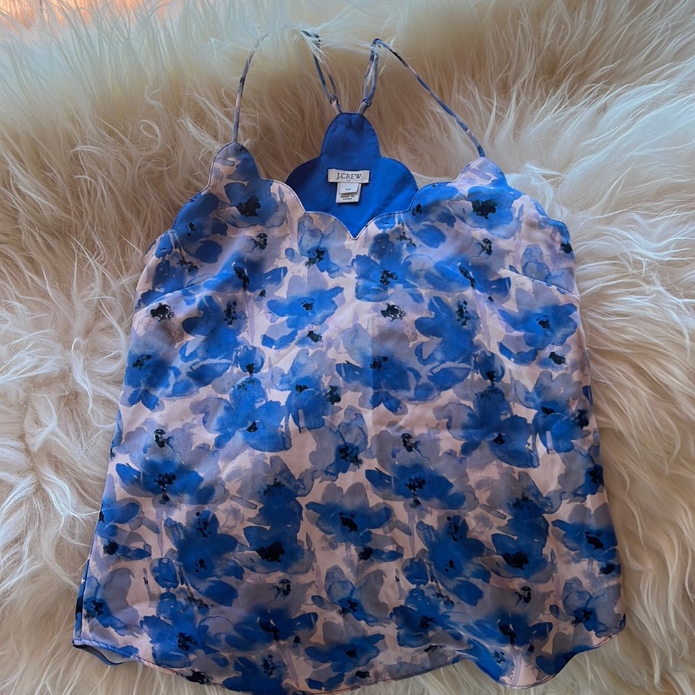 J.Crew scalloped neck top